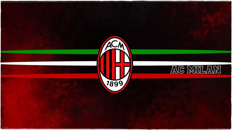 AC Milan Logo — Red, Dramatic
