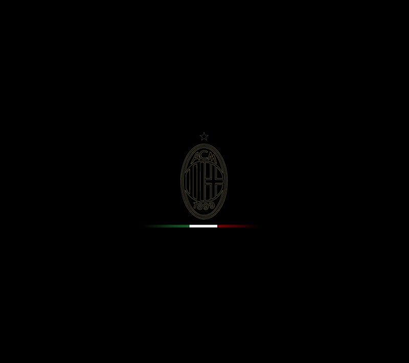 AC Milan logo with Italian flag