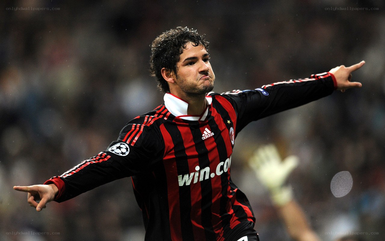 AC Milan player celebrating