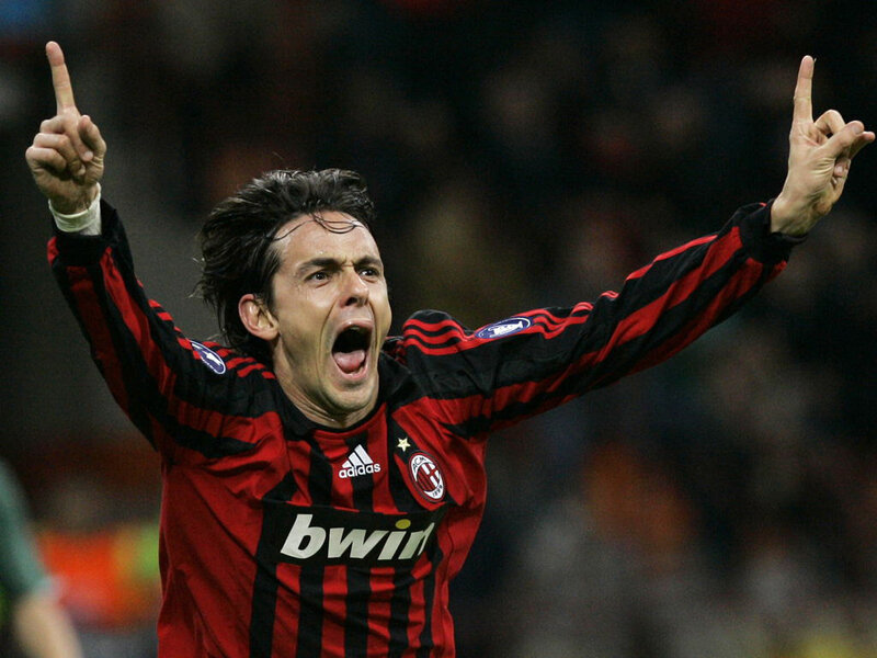 AC Milan player celebrating goal