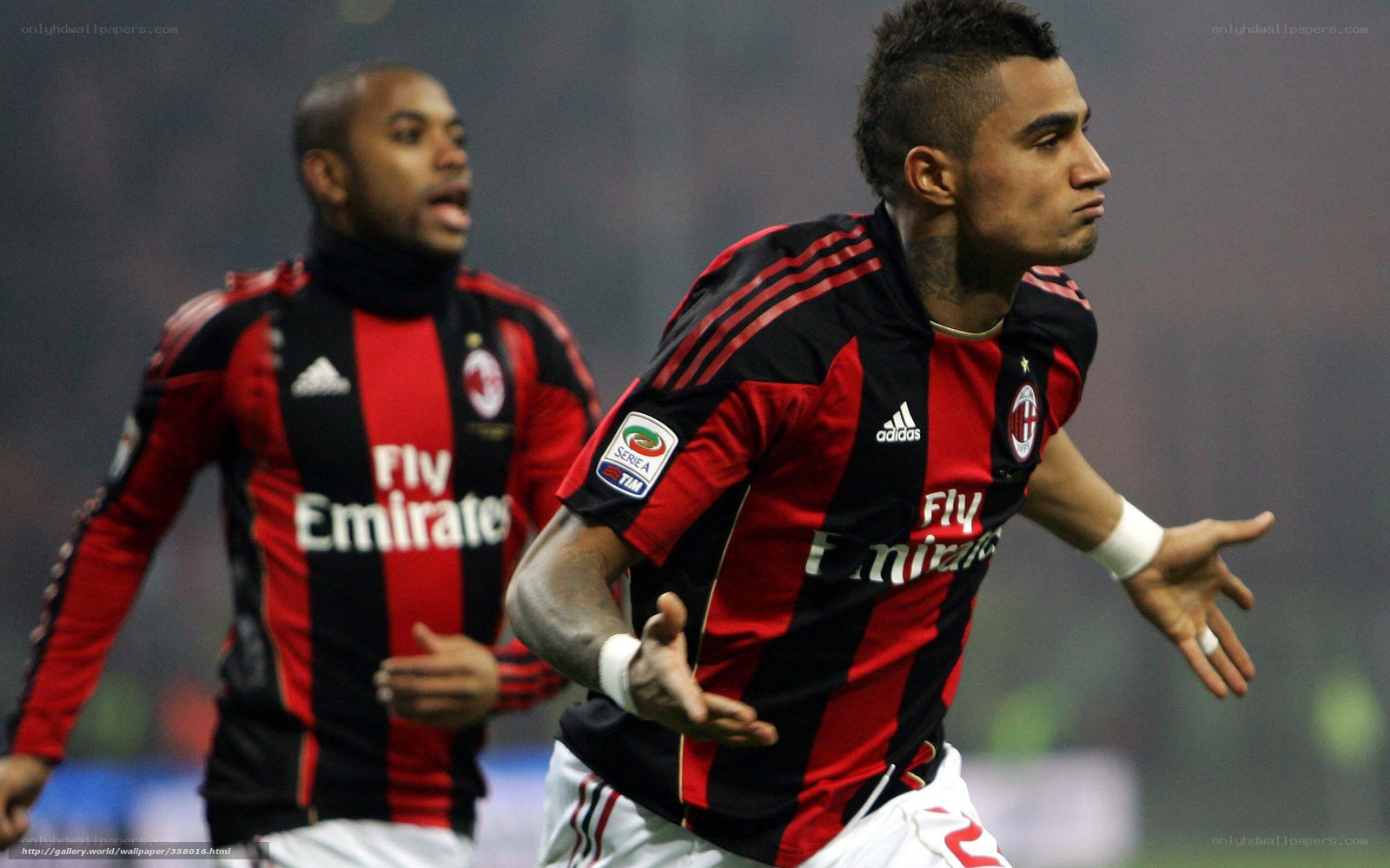AC Milan players in action