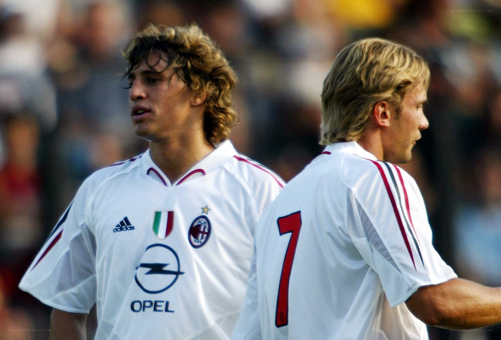 AC Milan players on the field