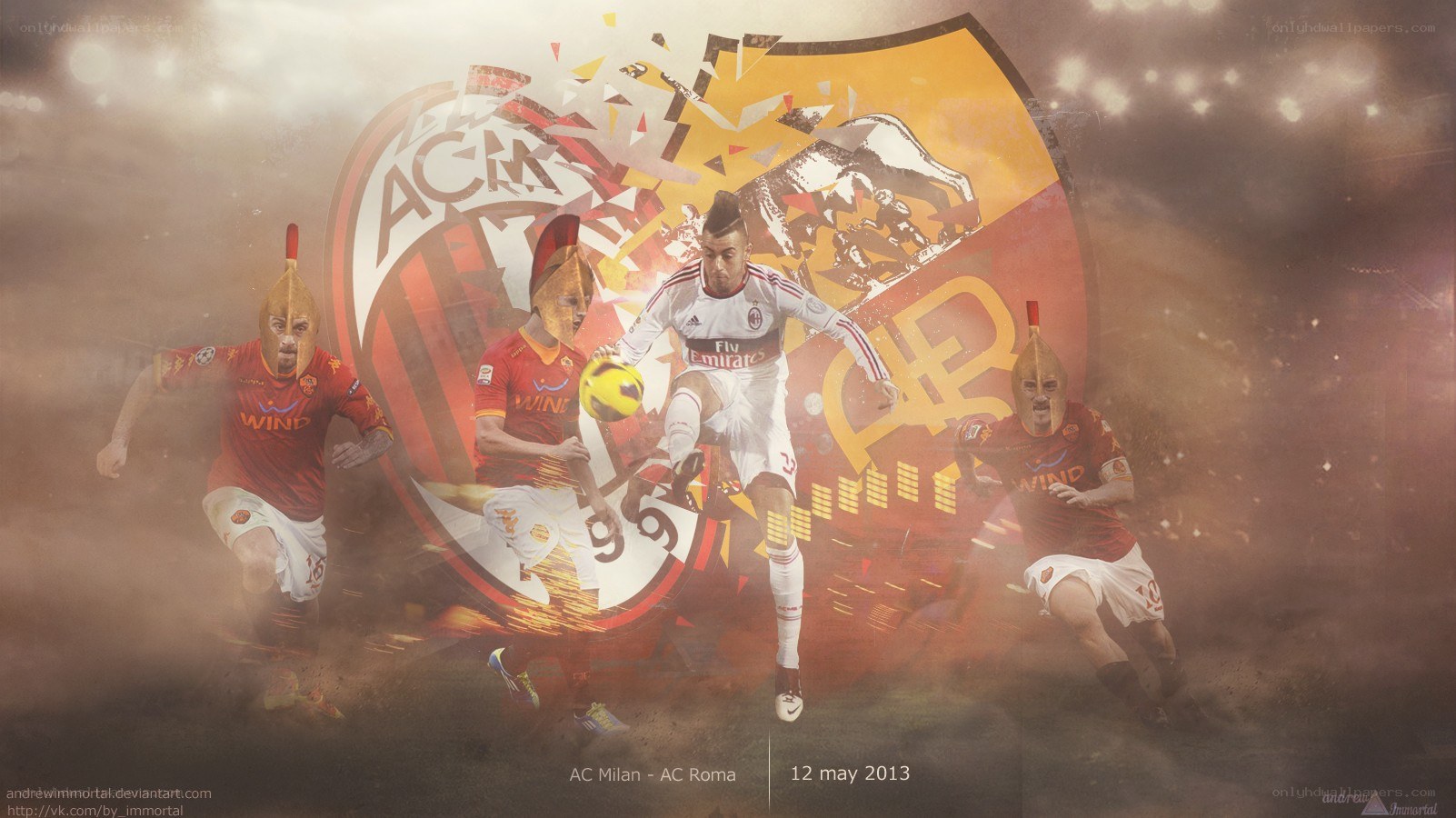 AC Milan vs AC Roma artwork
