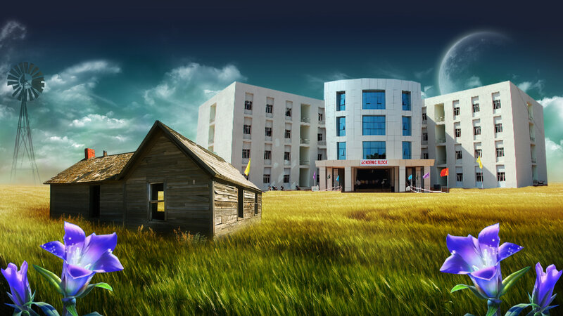 Academic Building in Field