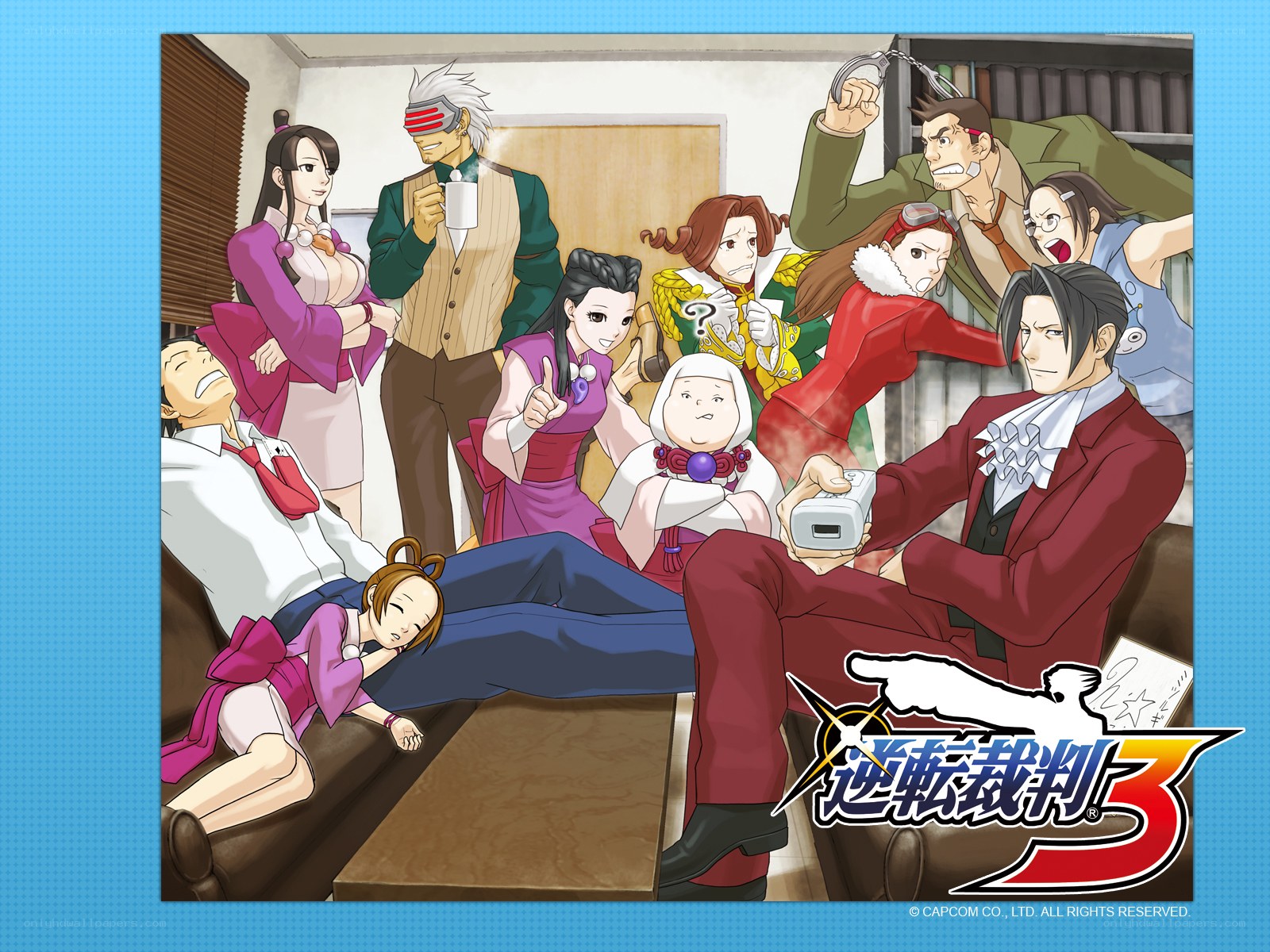 Ace Attorney 3 cast illustration