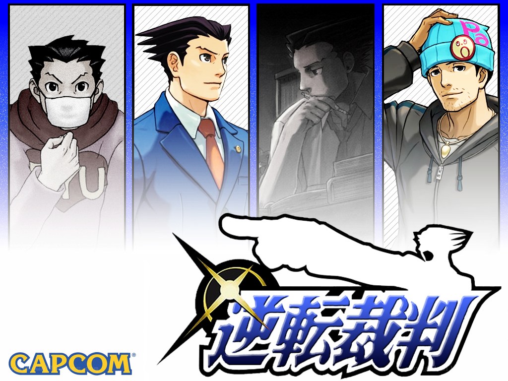 Ace Attorney character collage
