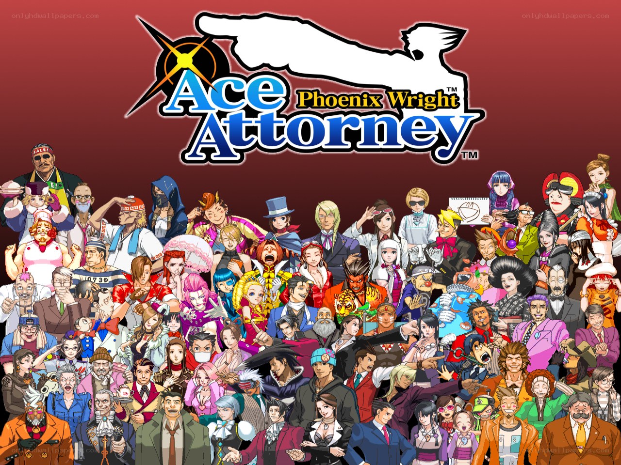 Ace Attorney character lineup