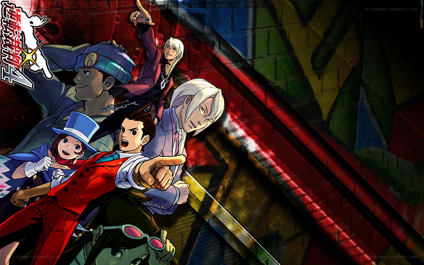 Ace Attorney characters in action