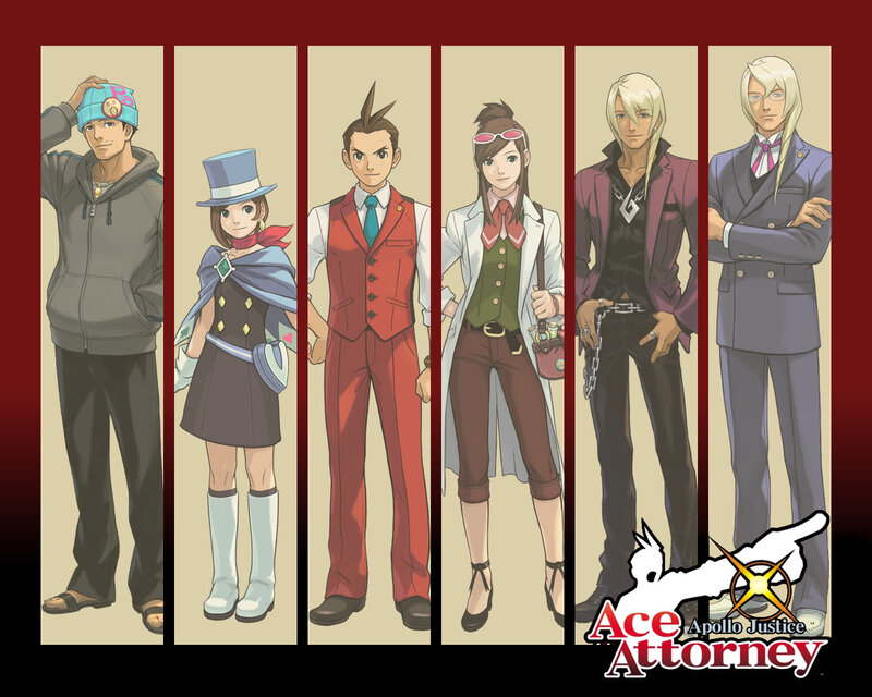 Ace Attorney characters lineup