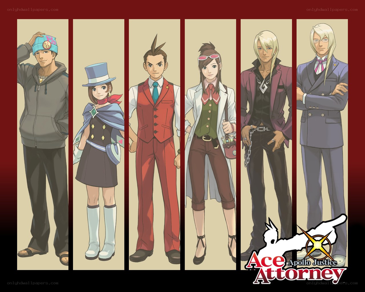 Ace Attorney characters lineup