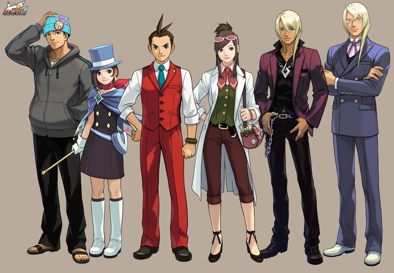 Ace Attorney characters lineup