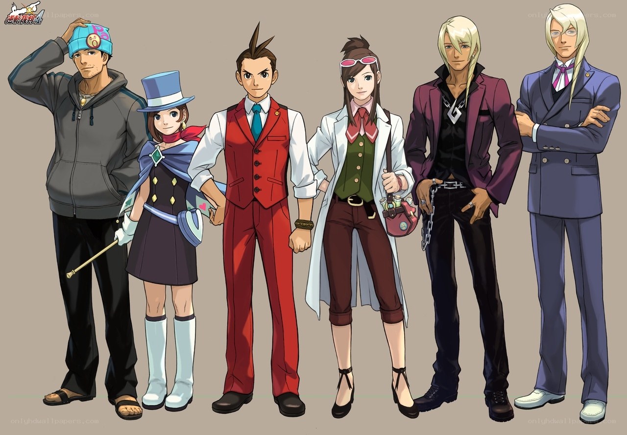 Ace Attorney characters lineup