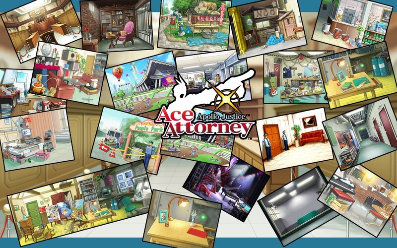 Ace Attorney Game Scenes