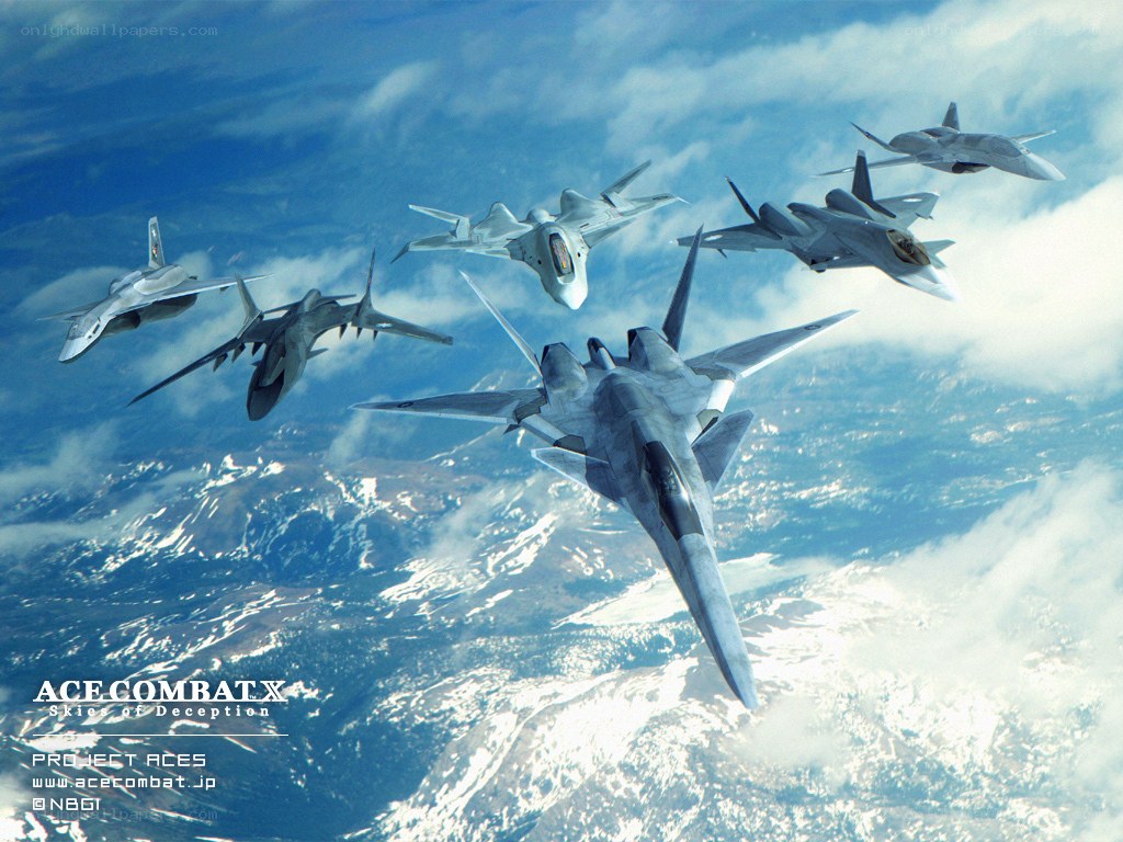 Ace Combat X fighter jet formation