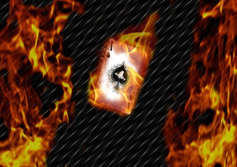 Ace of Spades Card — Black, Dramatic
