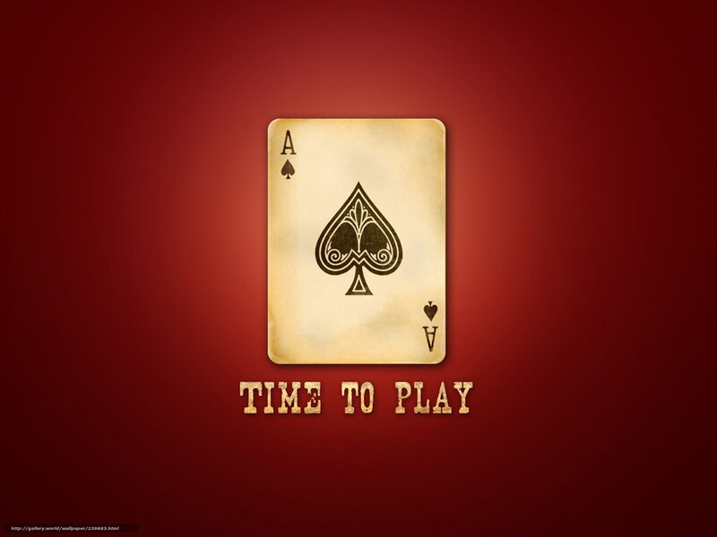 Ace of Spades Card — Red, Dramatic, Digital Art