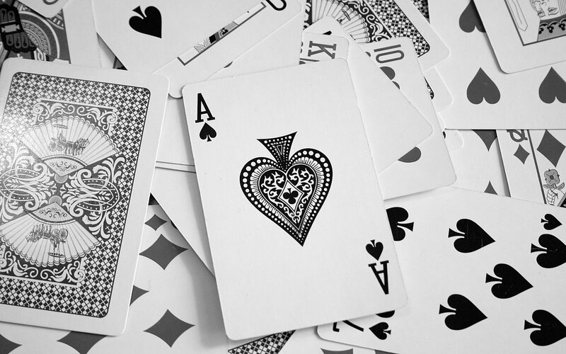 Ace of Spades Playing Card — Black
