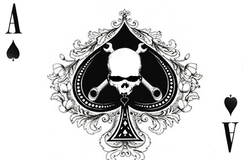 Ace of Spades with skull