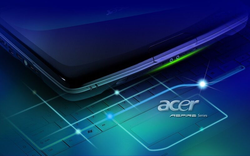 Acer Aspire laptop close-up