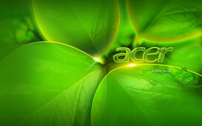Acer Aspire Series green leaves