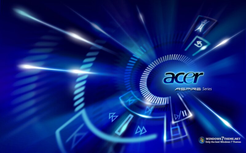 Acer Aspire Series Logo — Blue, Futuristic