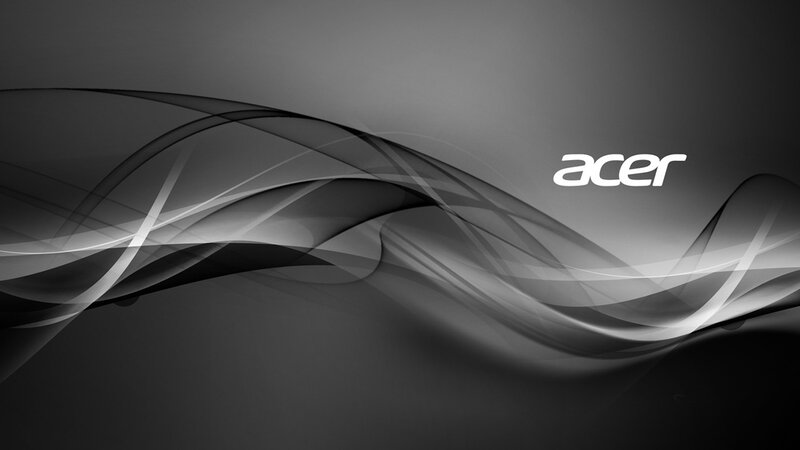 Acer Logo on Abstract Background — Black, Modern