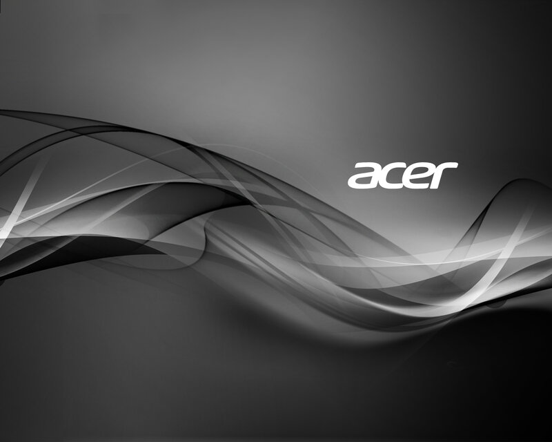 Acer Logo on Abstract Background — Black