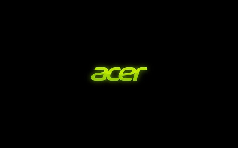Acer logo on black background