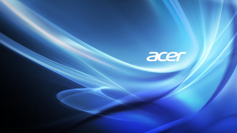 Acer Logo on Blue Background — Dynamic