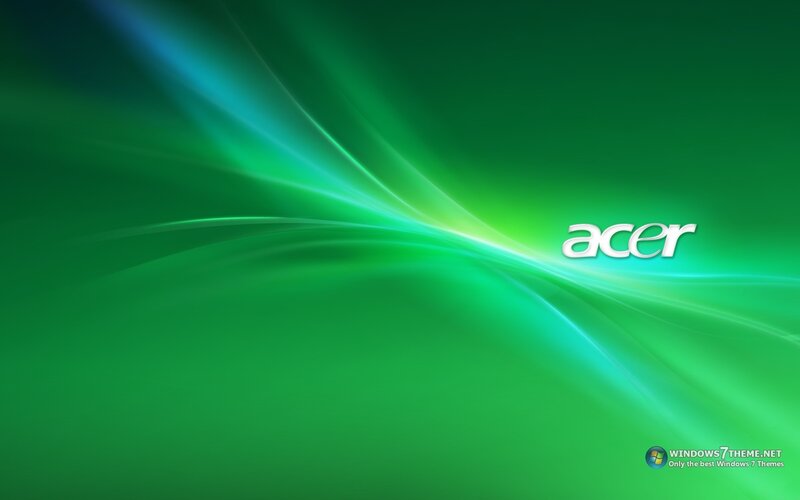 Acer Logo on Green Background — Dynamic