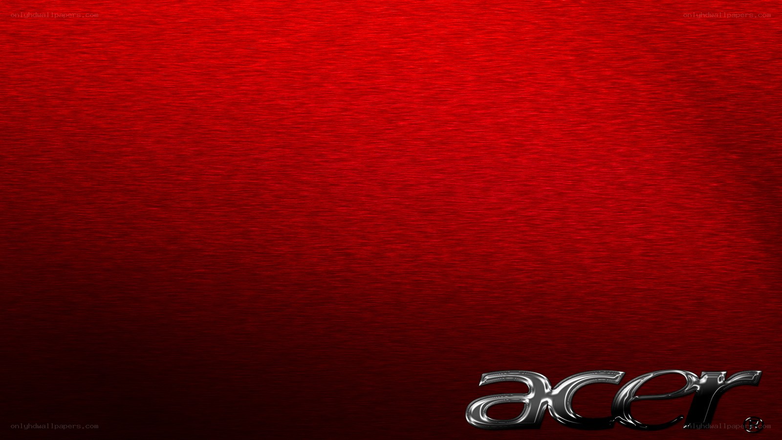 Acer logo on red background