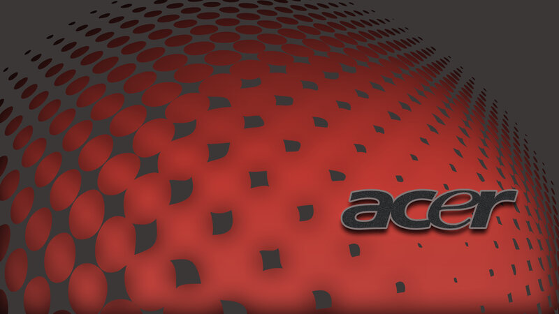 Acer Logo on Red Sphere