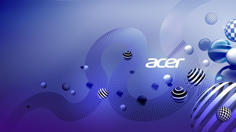 Acer Logo with Spheres — Blue