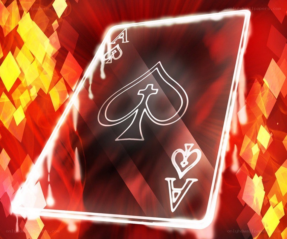 Aces of spades card