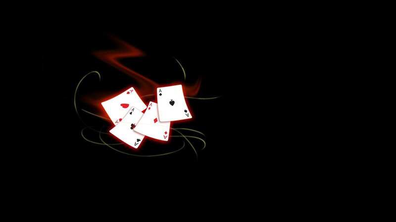 Aces with glowing effects