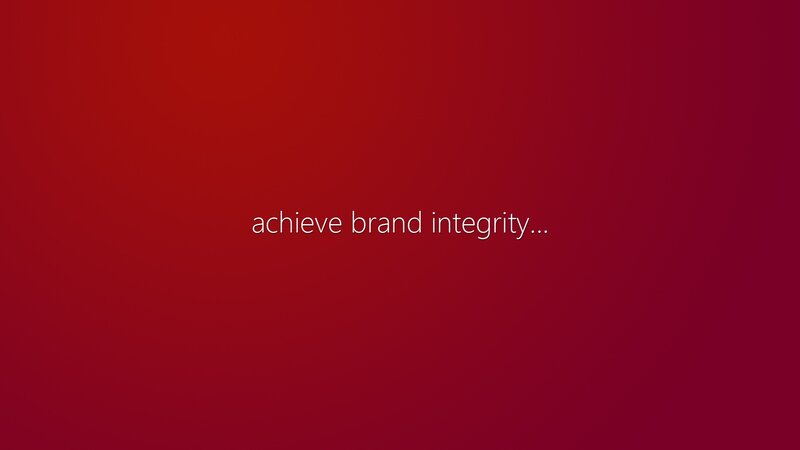 achieve brand integrity