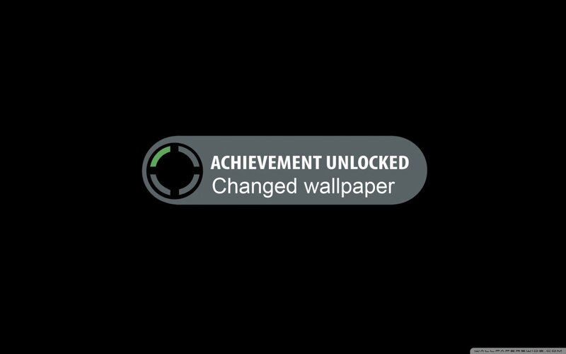 Achievement Unlocked Notification — Black, Neutral, Digital Art