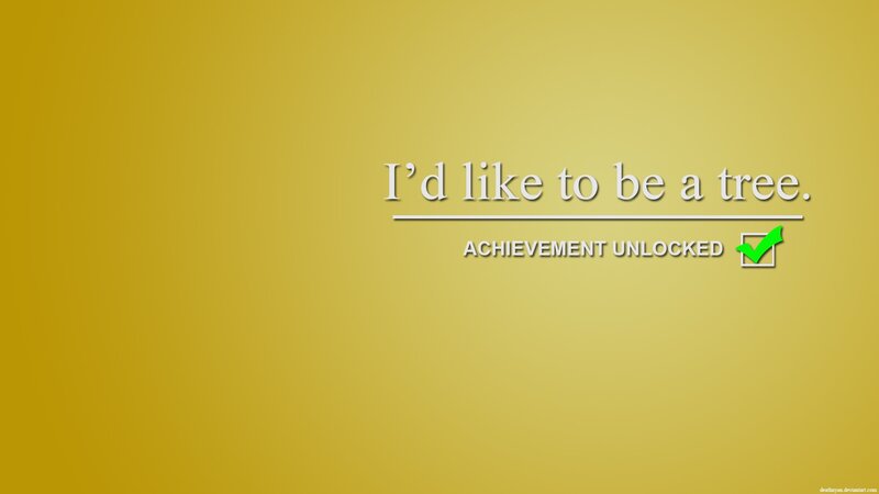 Achievement Unlocked Screen — Yellow