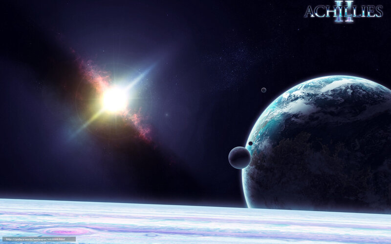 Achilles II space scene