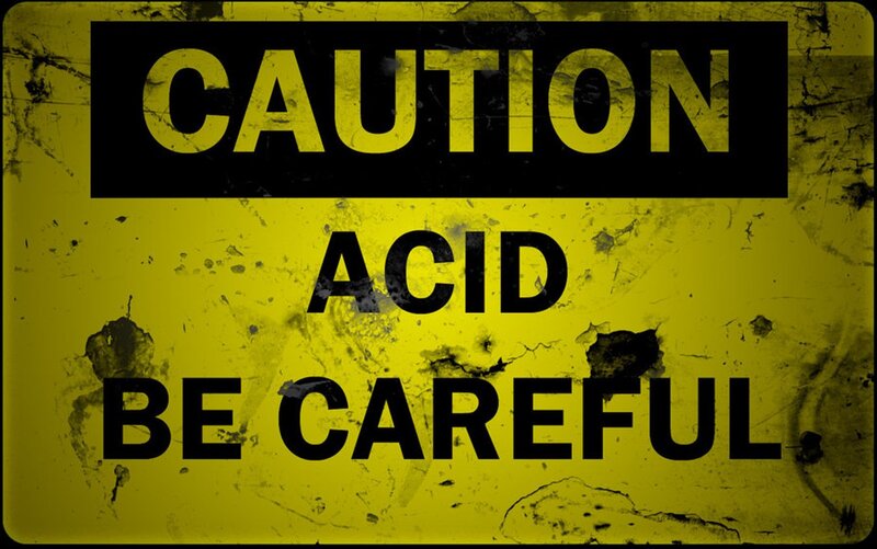 Acid Warning Sign