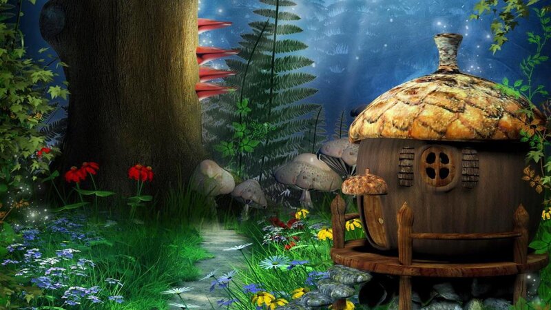 Acorn House in Forest — Green