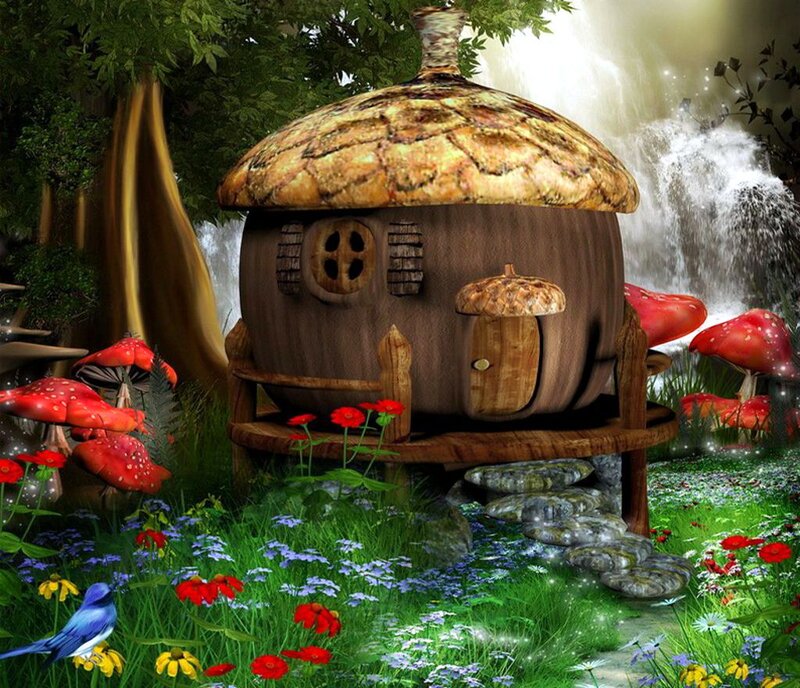 Acorn-shaped House — Green