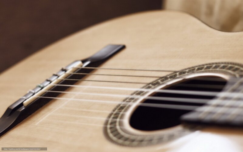 Acoustic Guitar Body — Brown, Calm