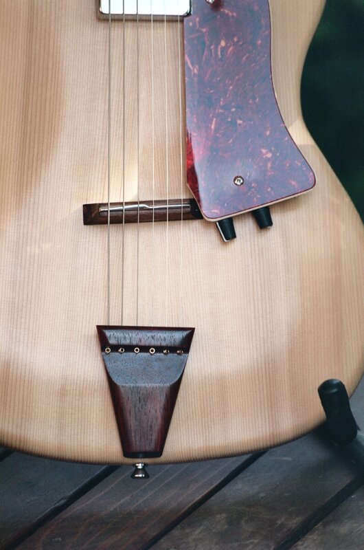 acoustic guitar body close-up