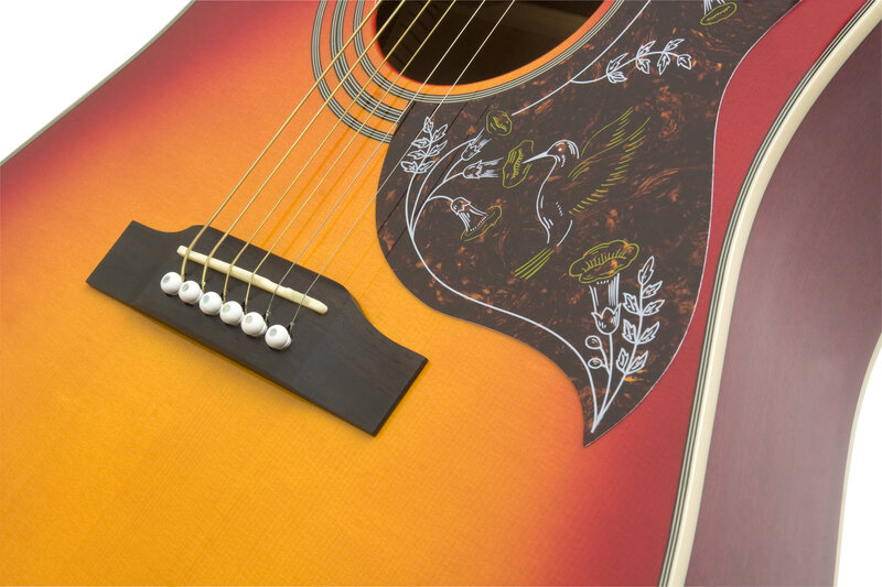 Acoustic Guitar Body — Orange, Calm