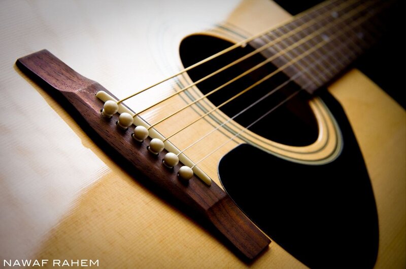 Acoustic Guitar Bridge — Brown