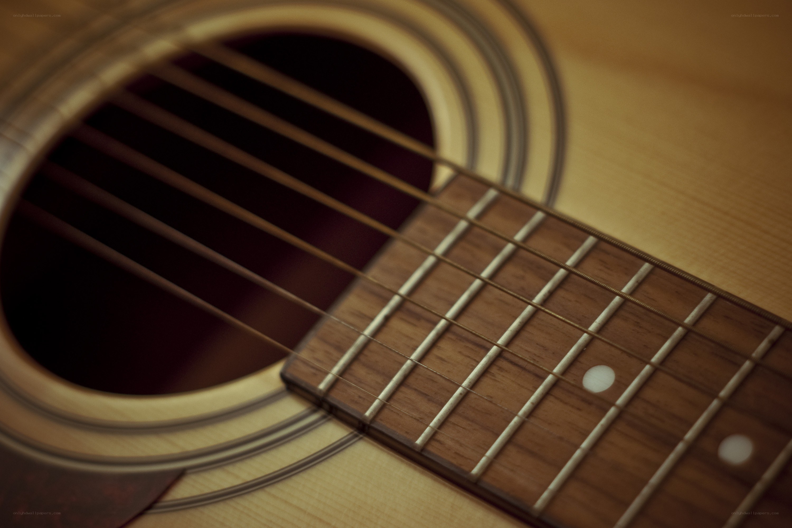 acoustic guitar close-up