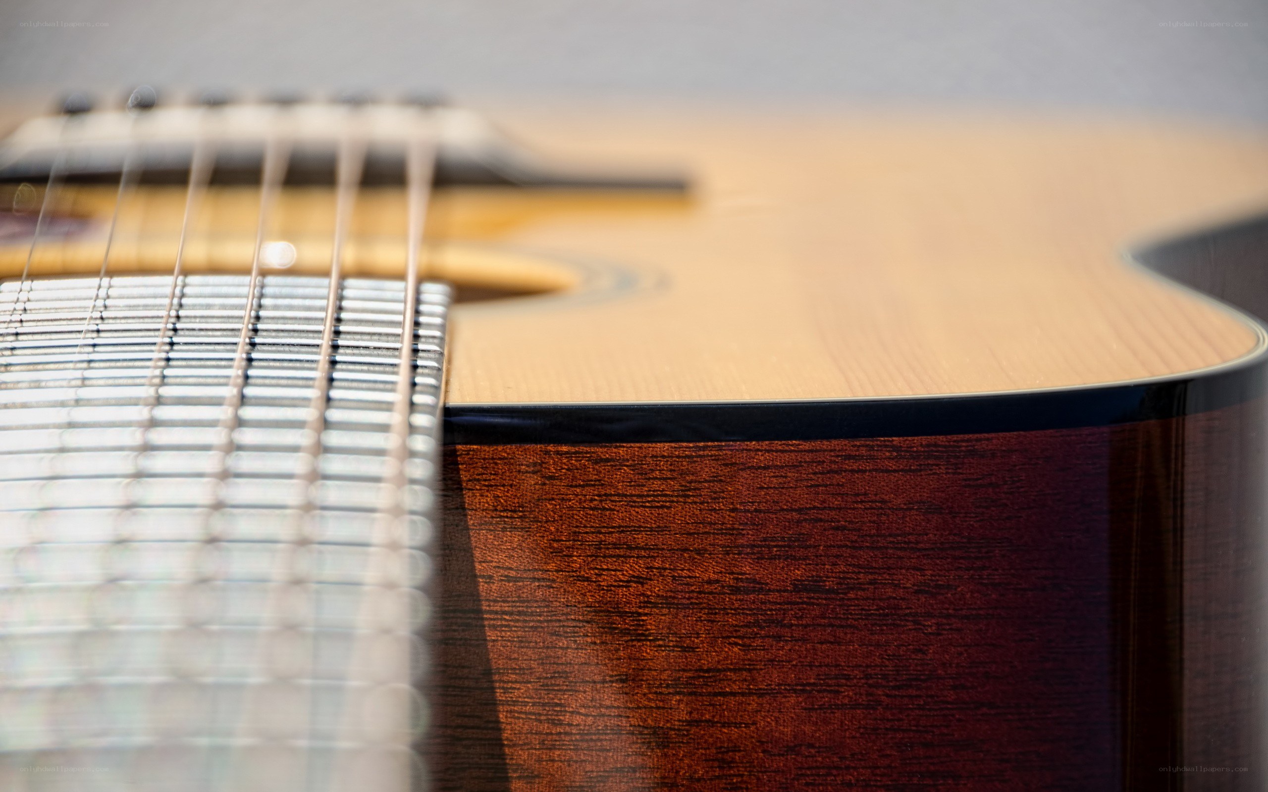 acoustic guitar close-up