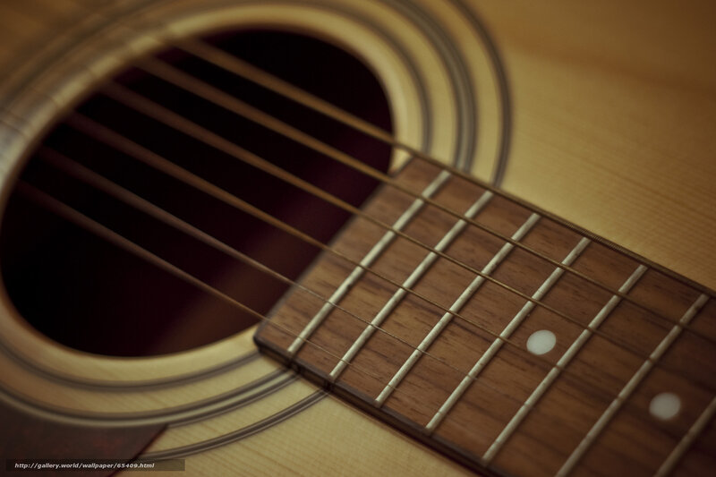 Acoustic guitar close-up