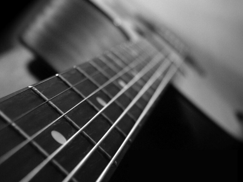Acoustic Guitar Fretboard — Black